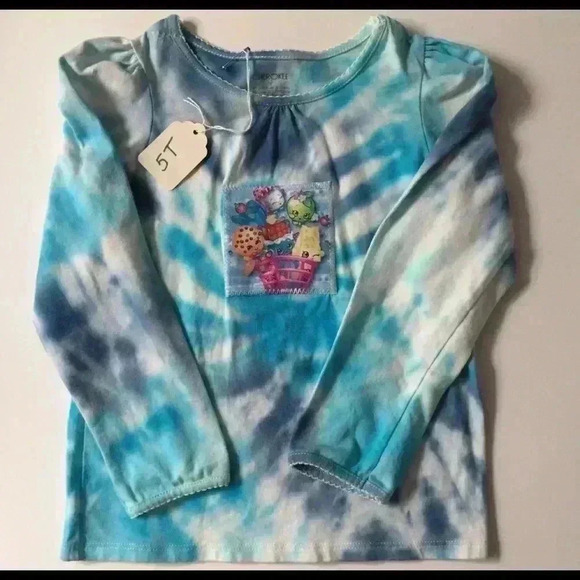 Tie dye matching shopkins shirt and leggings set. - Picture 2 of 6